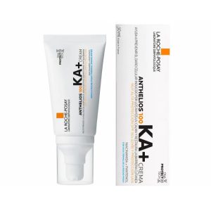 کرم ضدآفتاب لاروش پوزای spf50 مدل Anthelios 100 KA مناسب برای انواع پوست بویژه پوست های حساس حجم50 میلی لیتر