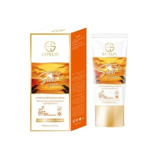 کرم ضدآفتاب مرطوب کننده استلین spf60 مناسب برای انواع پوست بویژه پوست های حساس حجم 60 میلی لیتر