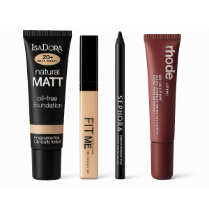 پک آرایشی بلک فرایدی کرم‌پودر ایزادورا + کانسیلر میبلین + خط‌چشم سفورا + لیپ گلاس رود