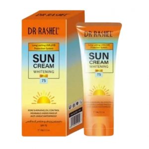 کرم ضد آفتاب بی رنگ دکتر راشل SPF 70 مدل Whitening مناسب پوست‌های چرب و مختلط حجم 60 میلی لیتر