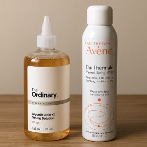 پک دو‌تایی  لایه‌برداری ملایم و آرام‌سازی پوست تونر اوردینری +اسپری آب‌حرارتی اون